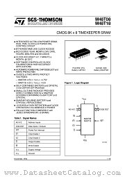 M48Z18-100PC1 datasheet pdf SGS Thomson Microelectronics