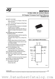 M50FW016N5T datasheet pdf SGS Thomson Microelectronics