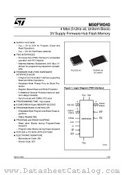 M50FW040N1T datasheet pdf SGS Thomson Microelectronics