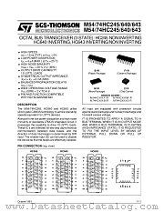 M54HC640B1R datasheet pdf SGS Thomson Microelectronics
