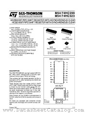 M54HC299M1R datasheet pdf SGS Thomson Microelectronics