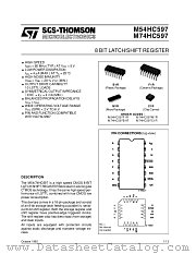 M54HC597F1R datasheet pdf SGS Thomson Microelectronics
