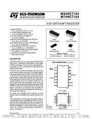 M54HCT164F1R datasheet pdf SGS Thomson Microelectronics