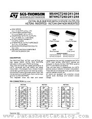 M54HCT244F1R datasheet pdf SGS Thomson Microelectronics