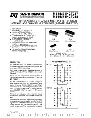 M54HCT257F1R datasheet pdf SGS Thomson Microelectronics