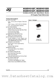 M58BW016DT80ZA3T datasheet pdf SGS Thomson Microelectronics
