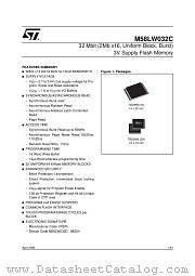 M58LW032C datasheet pdf SGS Thomson Microelectronics