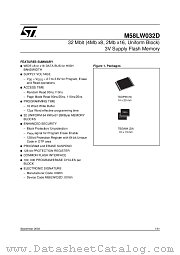 M58LW032D110N1T datasheet pdf SGS Thomson Microelectronics