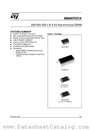 M68AF031AM70B1F datasheet pdf SGS Thomson Microelectronics