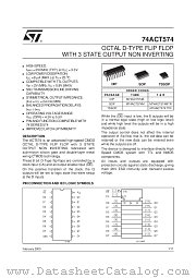 M74ACT574M datasheet pdf SGS Thomson Microelectronics