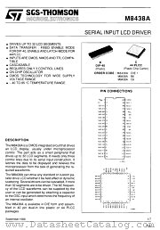 M8438AB6 datasheet pdf SGS Thomson Microelectronics
