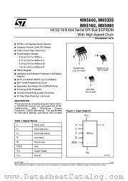 M95640-W datasheet pdf SGS Thomson Microelectronics