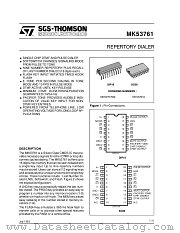 MK53761D datasheet pdf SGS Thomson Microelectronics