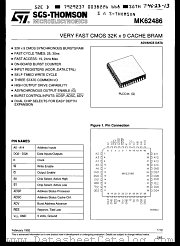 MK62486Q24 datasheet pdf SGS Thomson Microelectronics