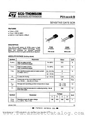 P0102CA datasheet pdf SGS Thomson Microelectronics