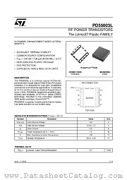 PD55003L datasheet pdf SGS Thomson Microelectronics