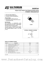SGSF344 datasheet pdf SGS Thomson Microelectronics
