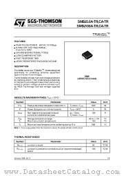 SMBJ188A-TR datasheet pdf SGS Thomson Microelectronics