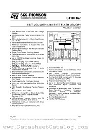 ST10F167-Q6 datasheet pdf SGS Thomson Microelectronics