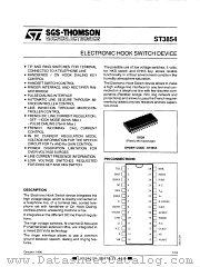 ST3854 datasheet pdf SGS Thomson Microelectronics