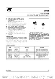 ST485ADR datasheet pdf SGS Thomson Microelectronics