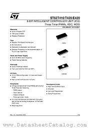 ST52E420G0D6 datasheet pdf SGS Thomson Microelectronics