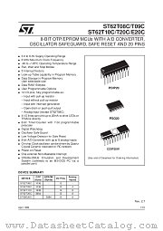 ST6210C datasheet pdf SGS Thomson Microelectronics