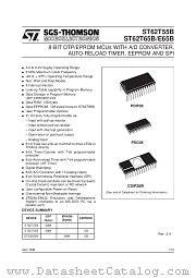 ST6255BB1 datasheet pdf SGS Thomson Microelectronics