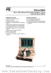 ST628X-EMU2 datasheet pdf SGS Thomson Microelectronics
