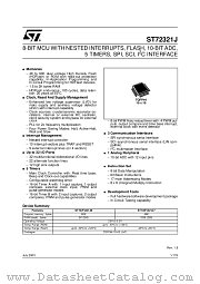 ST72F321J7 datasheet pdf SGS Thomson Microelectronics