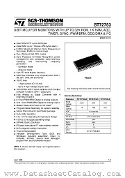 ST72753L6 datasheet pdf SGS Thomson Microelectronics