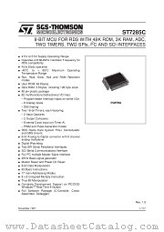 ST7285A5CQ6 datasheet pdf SGS Thomson Microelectronics