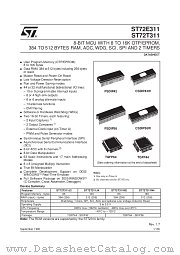 ST72E311J4D0S datasheet pdf SGS Thomson Microelectronics