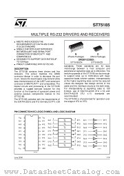 ST75185CN datasheet pdf SGS Thomson Microelectronics