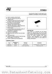 ST8004CD datasheet pdf SGS Thomson Microelectronics