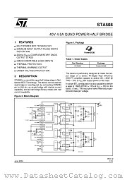 STA508 datasheet pdf SGS Thomson Microelectronics