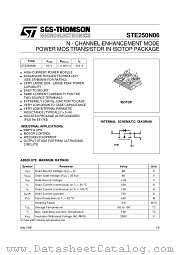 STE250N06 datasheet pdf SGS Thomson Microelectronics