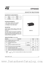 STPS0520Z10K datasheet pdf SGS Thomson Microelectronics