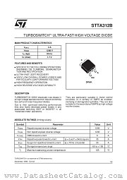 STTA312B-TR datasheet pdf SGS Thomson Microelectronics
