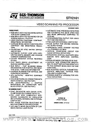 STV2161 datasheet pdf SGS Thomson Microelectronics