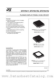 STV7617DU datasheet pdf SGS Thomson Microelectronics