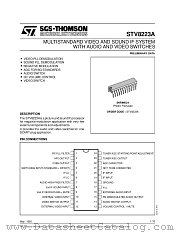 STV8223A datasheet pdf SGS Thomson Microelectronics