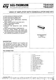 TDA4427 datasheet pdf SGS Thomson Microelectronics