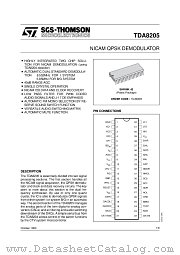 TDA8205 datasheet pdf SGS Thomson Microelectronics