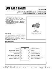 TEA1014 datasheet pdf SGS Thomson Microelectronics