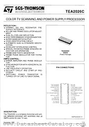 TEA2026C datasheet pdf SGS Thomson Microelectronics