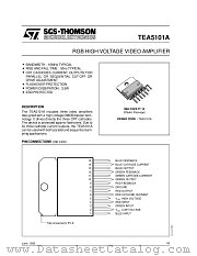 TEA5101A datasheet pdf SGS Thomson Microelectronics