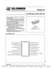 TEA5115 datasheet pdf SGS Thomson Microelectronics