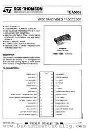 TEA5652 datasheet pdf SGS Thomson Microelectronics