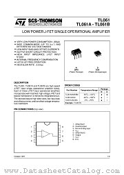 TL061C datasheet pdf SGS Thomson Microelectronics